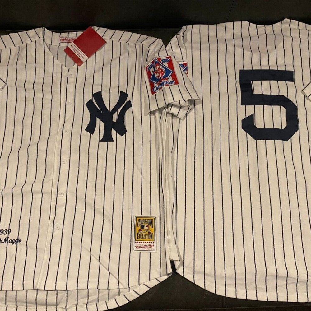 MITCHELL and NESS 1939 NY YANKEES JOE DIMAGGIO Men's JERSEY Sz M,L,XL,2X,3XL NWT